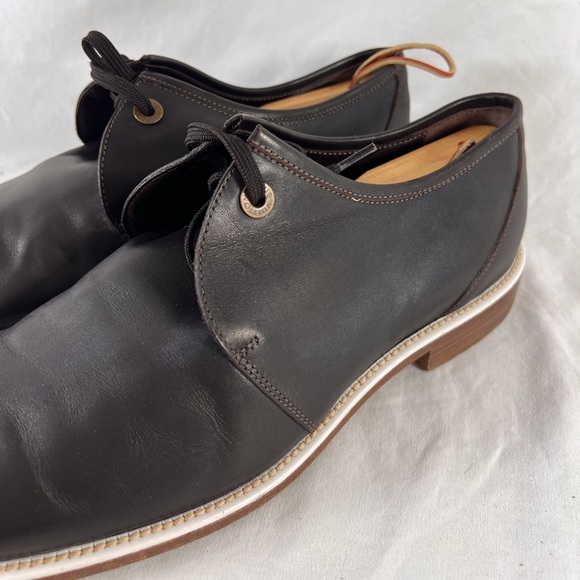 LOUIS VUITTON Brown Leather Lace Up Classic Oxfords Made in Italy 10 11US - Picture 6 of 17